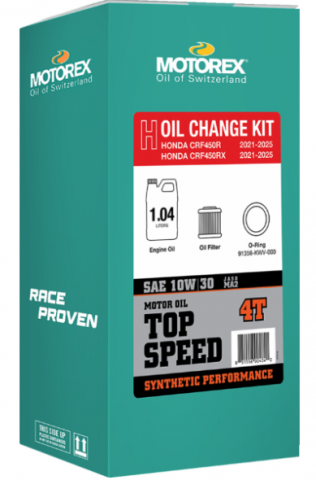 CRF450R/RX'21-25 Motorex Oil Change Kit